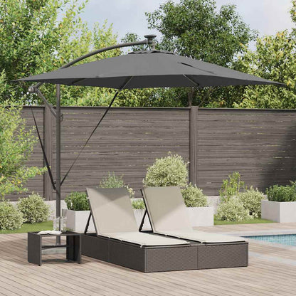 Umbrella Anthracite 249 x 249 x 250 cm Polyester and Aluminium