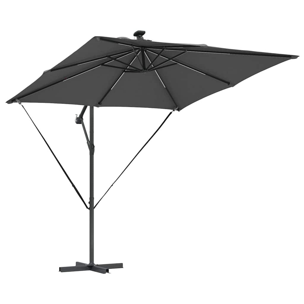 Umbrella Anthracite 249 x 249 x 250 cm Polyester and Aluminium