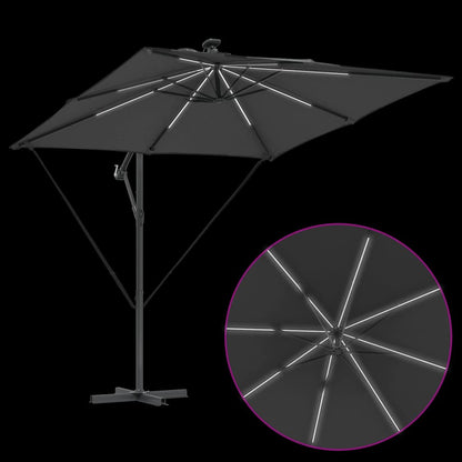 Umbrella Anthracite 249 x 249 x 250 cm Polyester and Aluminium