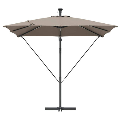 Umbrella Taupe 249 x 249 x 250 cm Polyester and Aluminium