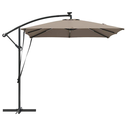 Umbrella Taupe 249 x 249 x 250 cm Polyester and Aluminium