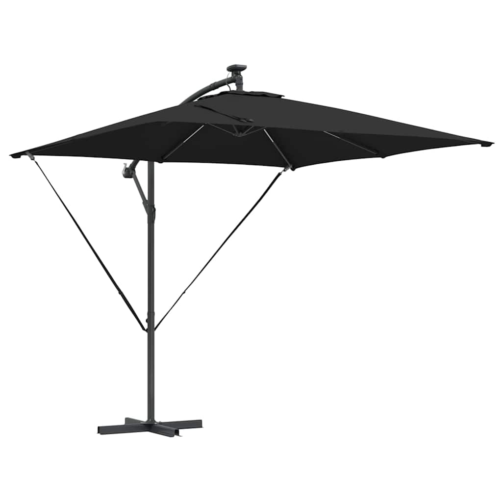 Umbrella Black 249 x 249 x 250 cm Polyester and Aluminium