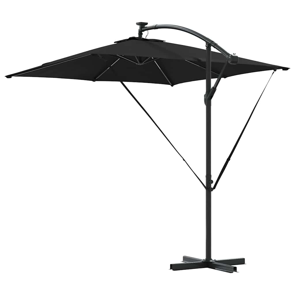 Umbrella Black 249 x 249 x 250 cm Polyester and Aluminium