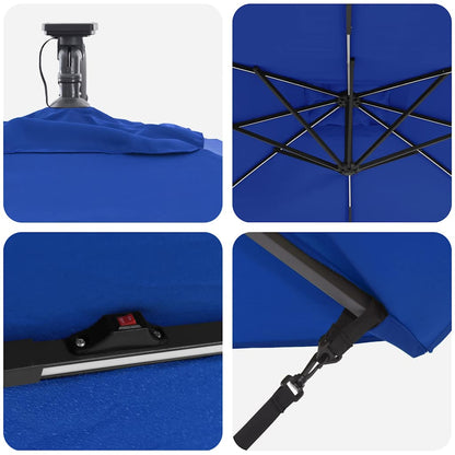 Umbrella Azurblau 249 x 249 x 250 cm Polyester and Aluminium