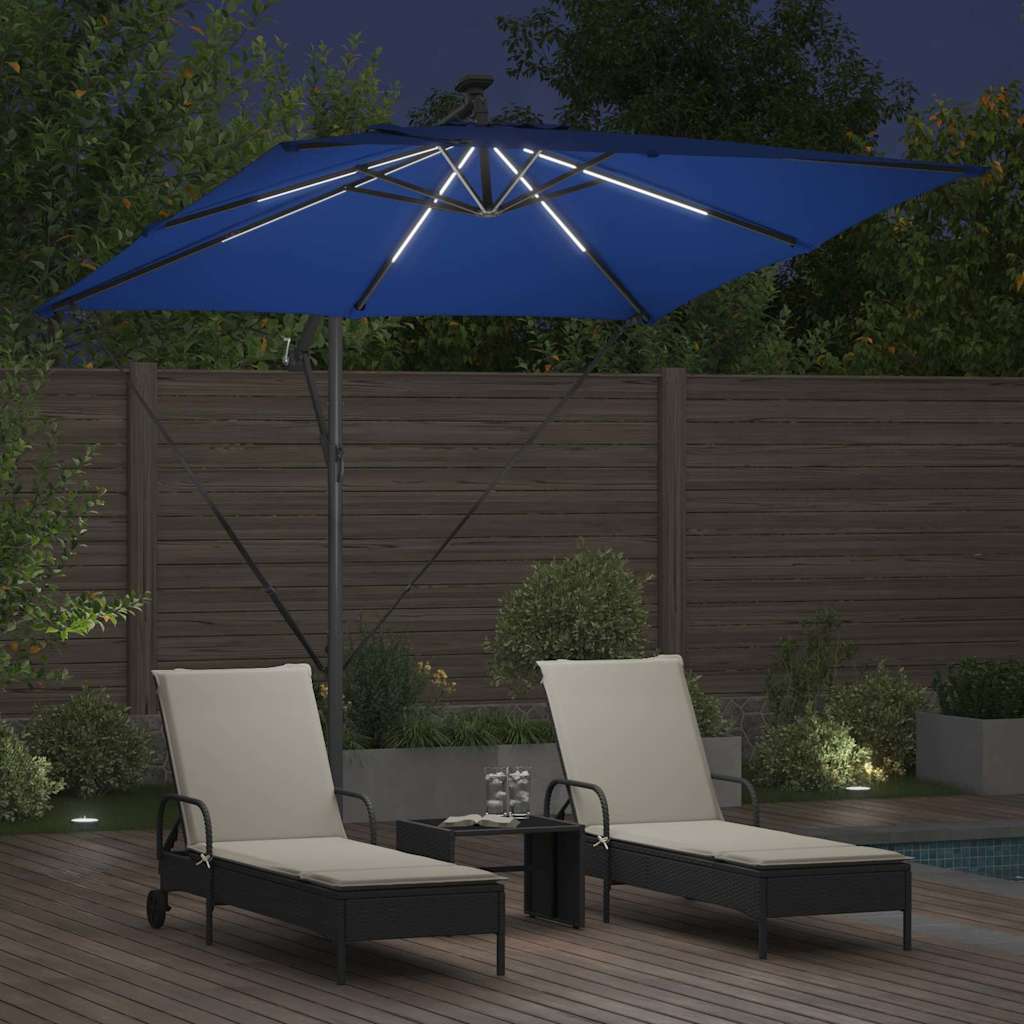 Umbrella Azurblau 249 x 249 x 250 cm Polyester and Aluminium