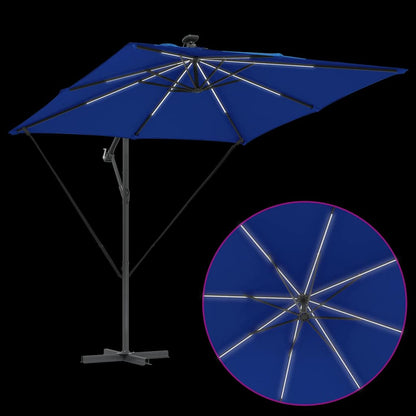Umbrella Azurblau 249 x 249 x 250 cm Polyester and Aluminium