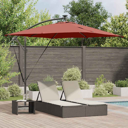 Umbrella Terracotta 249 x 249 x 250 cm Polyester and Aluminium