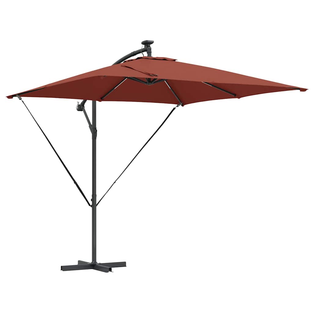 Umbrella Terracotta 249 x 249 x 250 cm Polyester and Aluminium