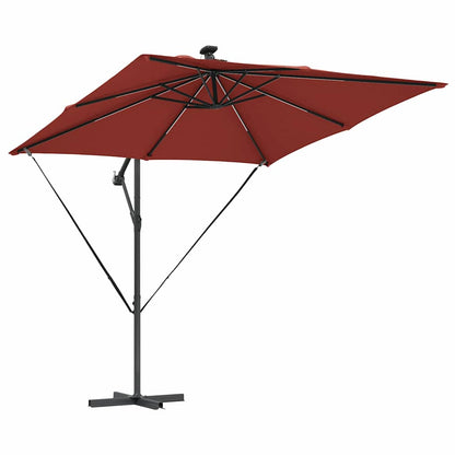 Umbrella Terracotta 249 x 249 x 250 cm Polyester and Aluminium