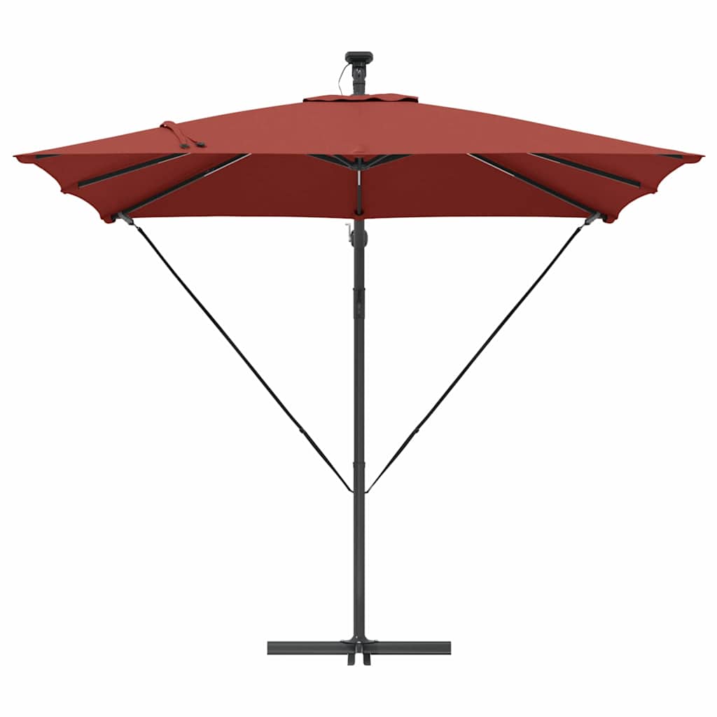 Umbrella Terracotta 249 x 249 x 250 cm Polyester and Aluminium