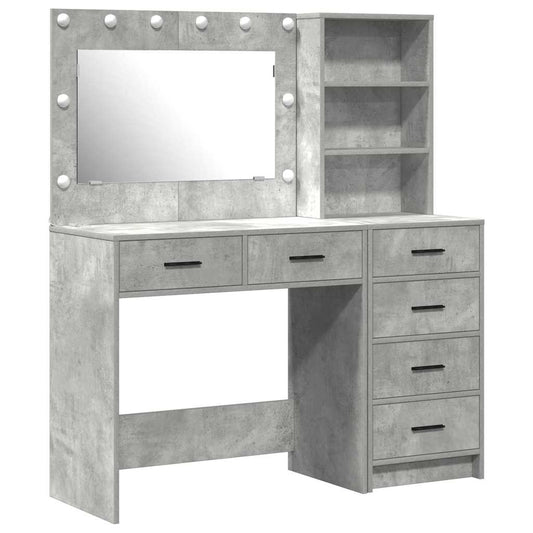 Dressing Table Grey 78.5 x 41 x 135 cm Engineered wood