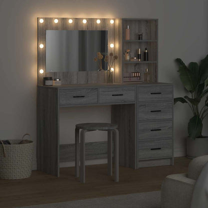 Dressing Table Light Grey 78.5 x 41 x 135 cm Engineered wood