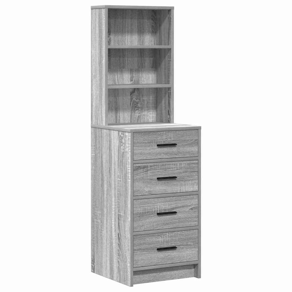 Dressing Table 2 pcs Light Grey 78.5 x 41 x 135 cm