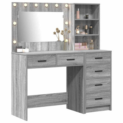 Dressing Table Light Grey 78.5 x 41 x 135 cm Engineered wood
