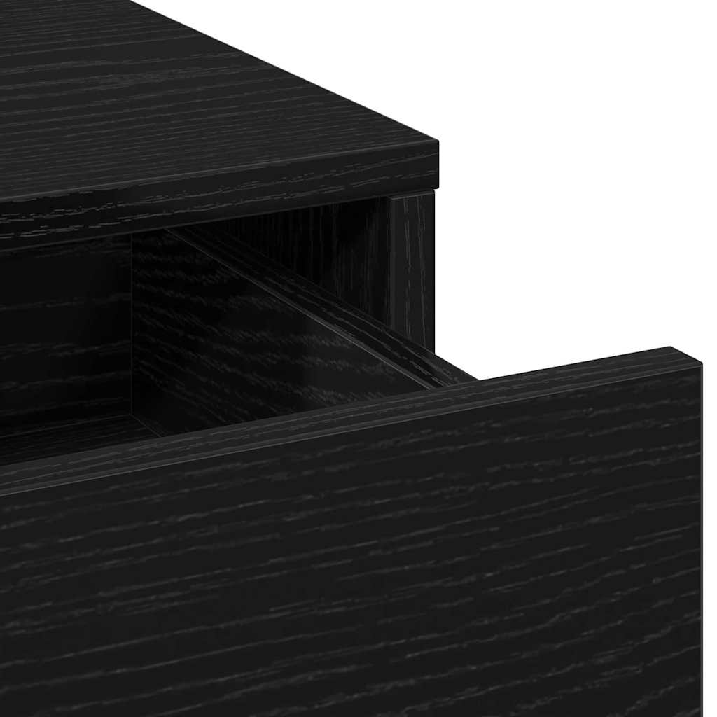 Dressing Table 2 pcs Black 50 x 41 x 135 cm Engineered wood