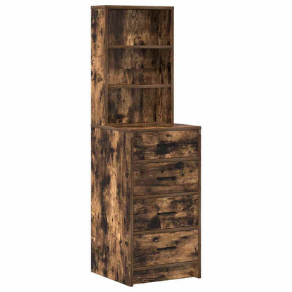 Dressing Table 2 pcs Brown 50 x 41 x 135 cm Engineered wood