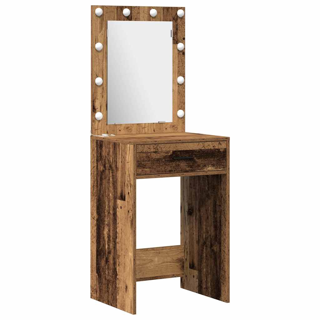 Dressing Table 2 pcs Brown 50 x 41 x 135 cm Engineered wood