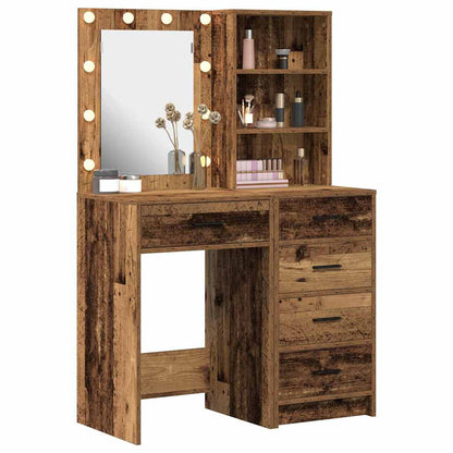 Dressing Table 2 pcs Brown 50 x 41 x 135 cm Engineered wood