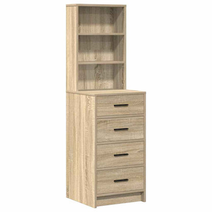 Dressing Table with Drawer 3 pcs Sonoma Oak Engineered Wood
