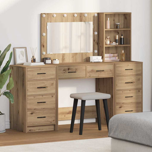Dressing Table 3 pcs Artisan Oak 78.5 x 41 x 135 cm