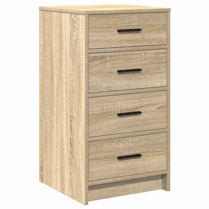 Dressing Table with Mirror Lights 3 pcs Brown Engineered wood