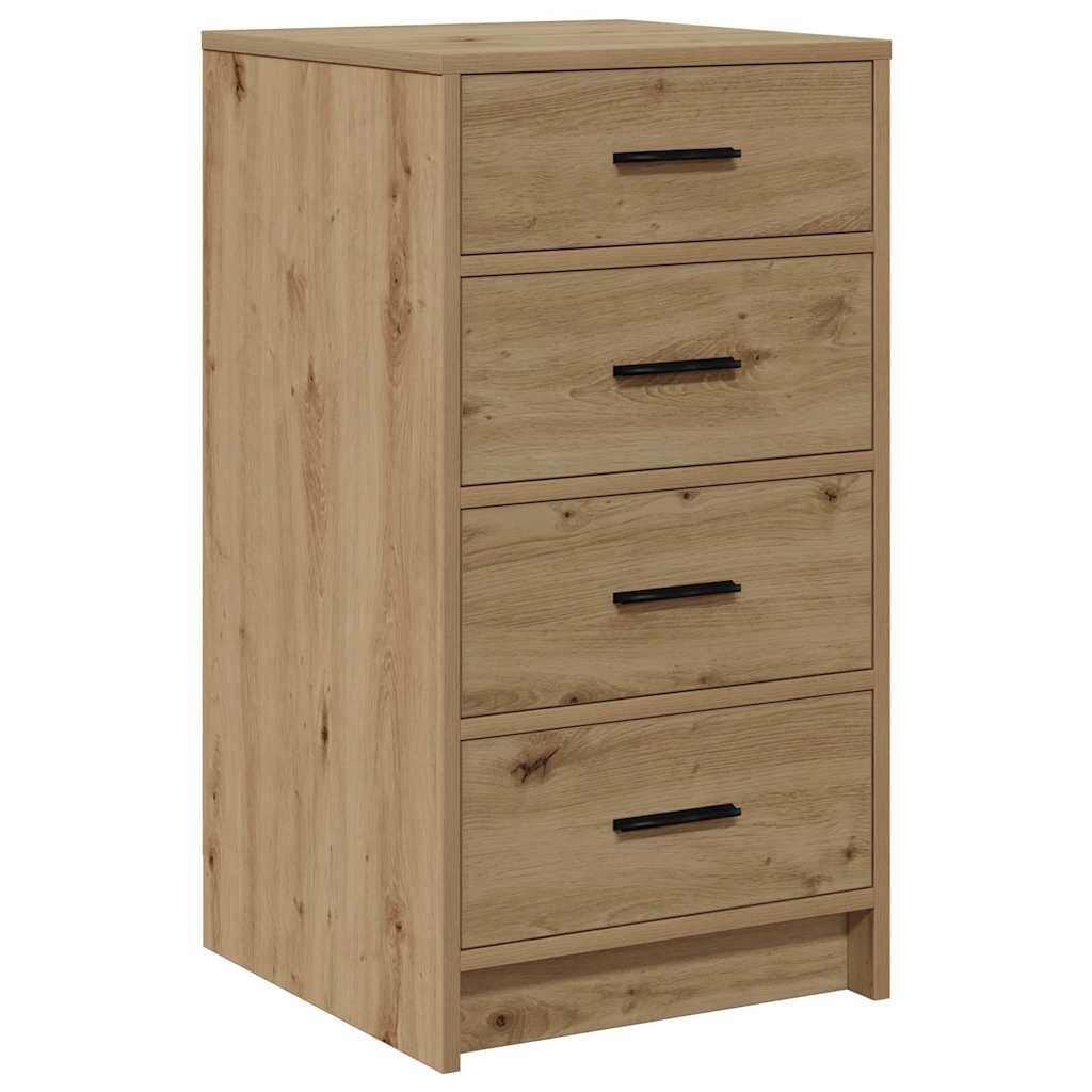 Dressing Table with Mirror Lights 3 pcs Brown Engineered wood