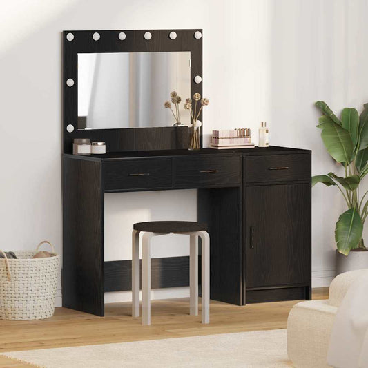 Dressing Table 2 pcs Black 40 x 41 x 75 cm Engineered wood