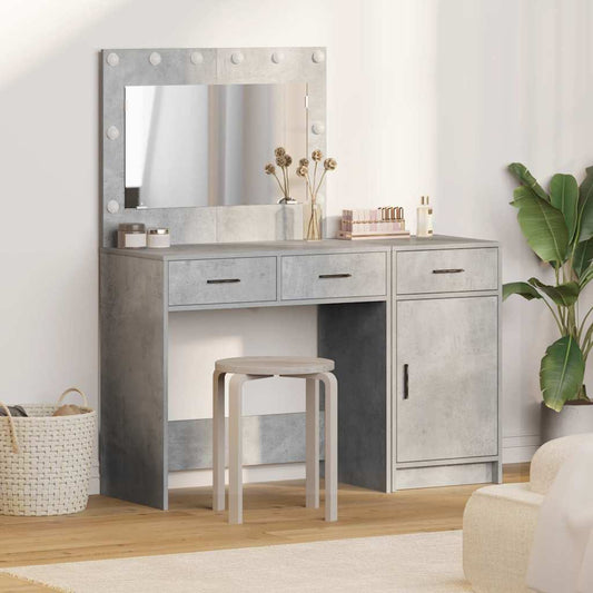 Dressing Table 2 pcs Grey 40 x 41 x 75 cm Engineered wood