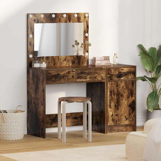 Dressing Table 2 pcs Brown 40 x 41 x 75 cm Engineered wood