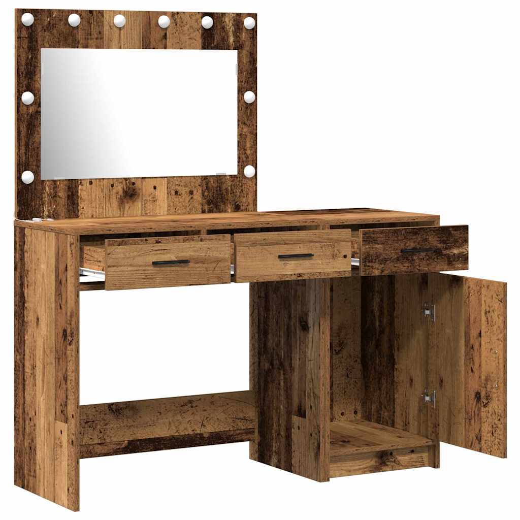 Dressing Table 2 pcs Brown 40 x 41 x 75 cm Engineered Wood