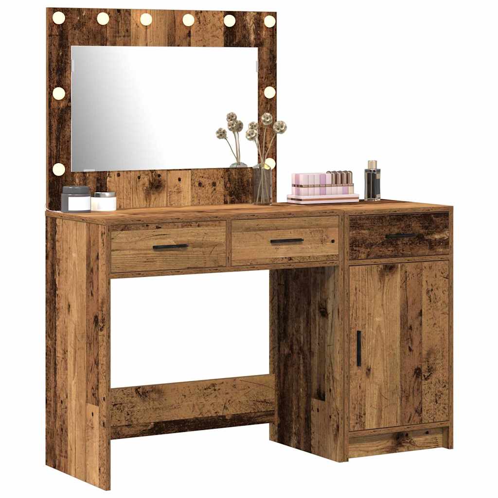 Dressing Table 2 pcs Brown 40 x 41 x 75 cm Engineered Wood