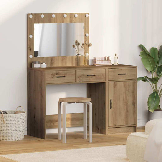 Dressing Table 2 pcs Brown 40 x 41 x 75 cm Engineered wood