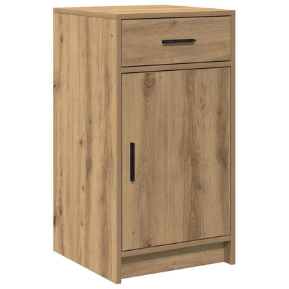 Dressing Table with Mirror Lights 2 pcs Brown Engineered wood