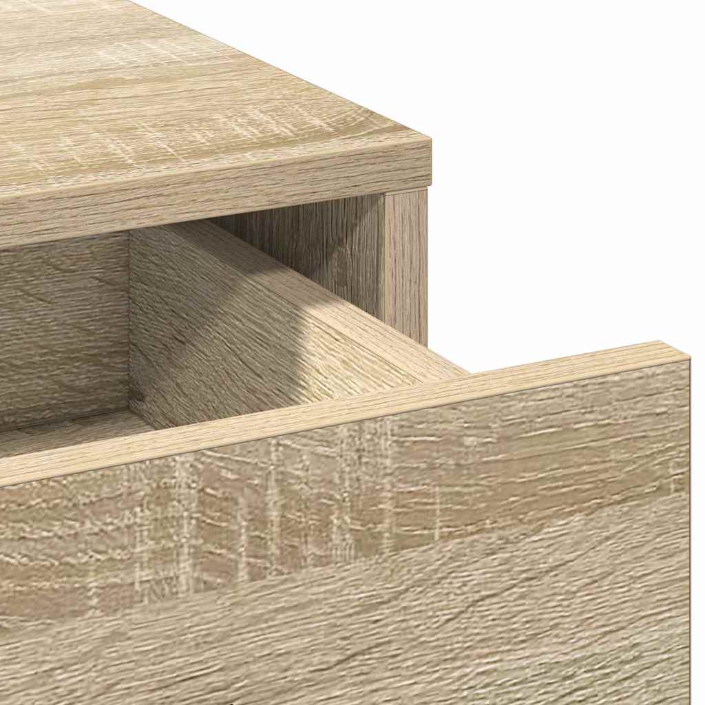 Dressing Table 2 pcs Brown 50 x 41 x 135 cm Engineered wood