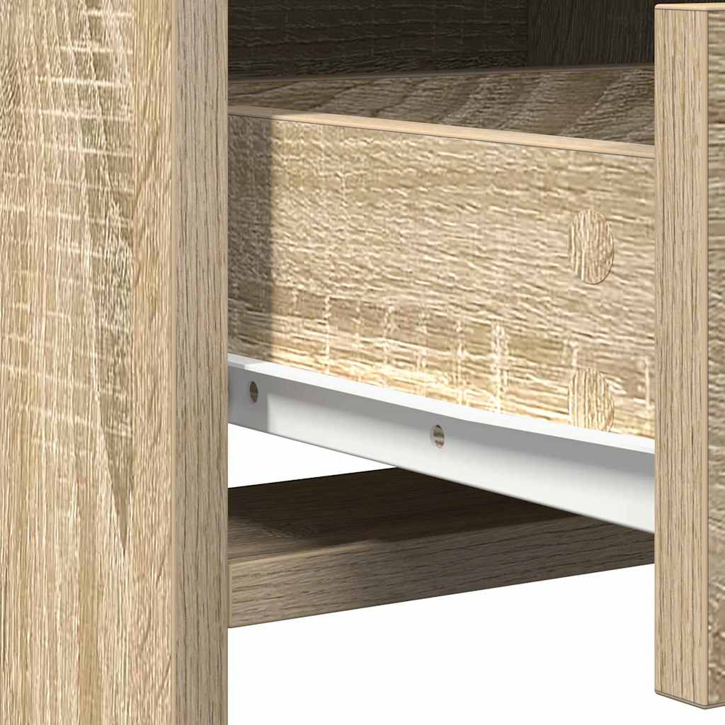 Dressing Table 2 pcs Brown 50 x 41 x 135 cm Engineered wood