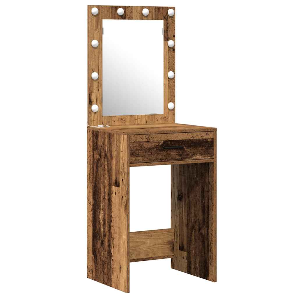 Dressing Table 2 pcs Brown 50 x 41 x 135 cm Engineered wood