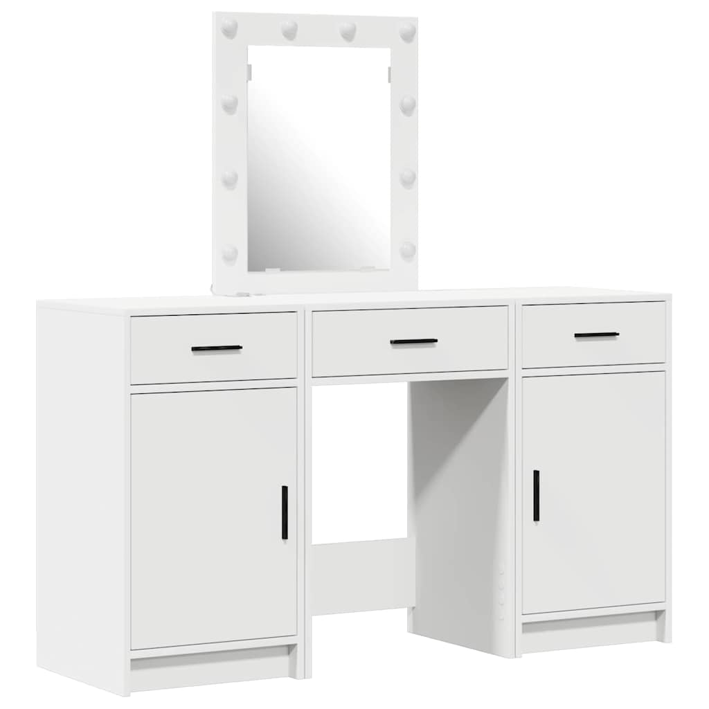 Dressing Table with Door White 50 x 41 x 135 cm Engineered Wood