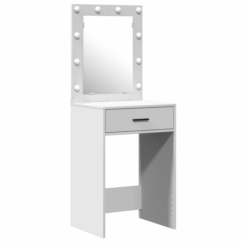 Dressing Table with Door White 50 x 41 x 135 cm Engineered Wood