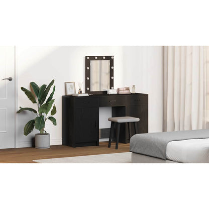 Dressing Table with Door Black 50 x 41 x 135 cm Engineered Wood