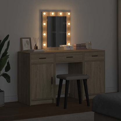 Dressing Table with Door Brown 50 x 41 x 135 cm Engineered Wood
