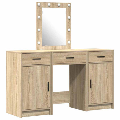 Dressing Table with Door Brown 50 x 41 x 135 cm Engineered Wood