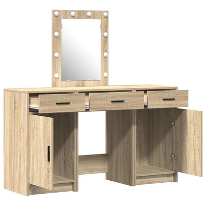Dressing Table with Door Brown 50 x 41 x 135 cm Engineered Wood