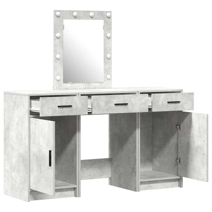 Dressing Table with Door Grey 50 x 41 x 135 cm Engineered Wood