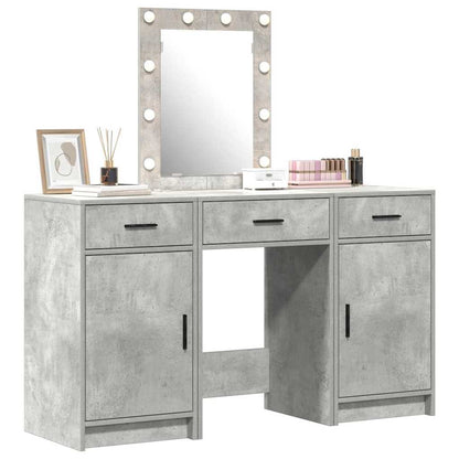 Dressing Table with Door Grey 50 x 41 x 135 cm Engineered Wood