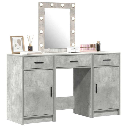 Dressing Table with Door Grey 50 x 41 x 135 cm Engineered Wood