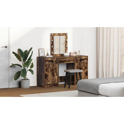 Dressing Table with Door Brown 50 x 41 x 135 cm Engineered Wood