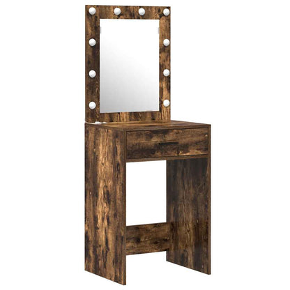 Dressing Table with Door Brown 50 x 41 x 135 cm Engineered Wood