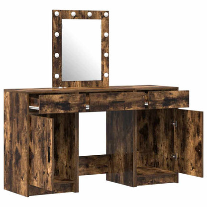 Dressing Table with Door Brown 50 x 41 x 135 cm Engineered Wood