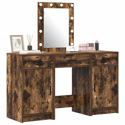 Dressing Table with Door Brown 50 x 41 x 135 cm Engineered Wood