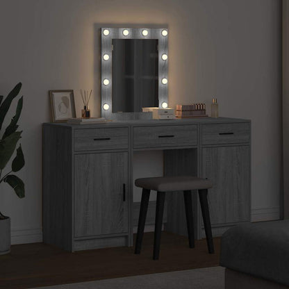 Dressing Table with Door Grey 50 x 41 x 135 cm Engineered Wood